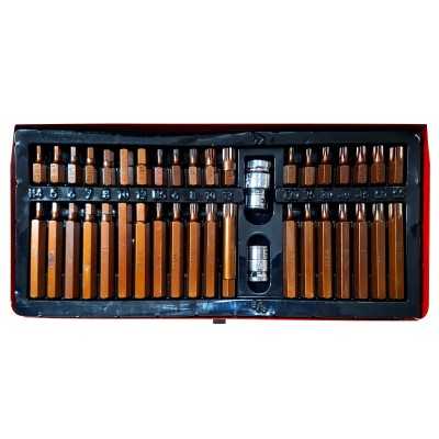 تجهیزات کارگاهی و مکانیکی|جعبه بیت 40 پارچه تاپکس TOPEX مدل TP-H10