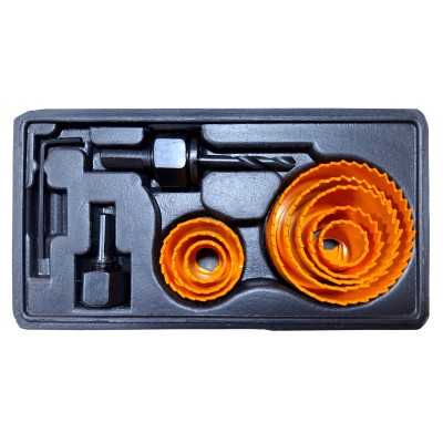 تجهیزات کارگاهی و مکانیکی|ست 11 عددی مته گرد بر دینگی DINGQI مدل ART:136011 (مناسب چوب و کناف)