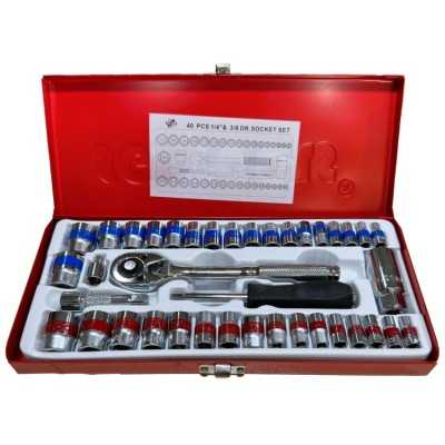 جعبه بکس 40 پارچه درایو 1/4 و 3/8 اینچی SGT