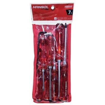 ست پیچ گوشتی ضربه خور ۷ عددی هانسول (hansol)