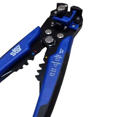 آچار و ابزارآلات دستی|سیم لخت کن و پرس سرسیم اتوماتیک اسکای SKY مدل ST-5572