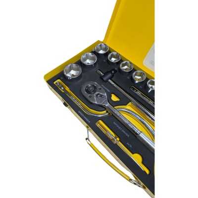 تجهیزات کارگاهی و مکانیکی|جعبه بکس 24 پارچه 6 پر درایو 1/2 اینچ سان تولز SunTools