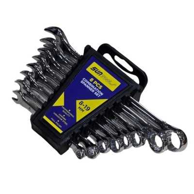 ست آچار 8 عددی یکسر تخت یکسر رینگی مدل HT 252