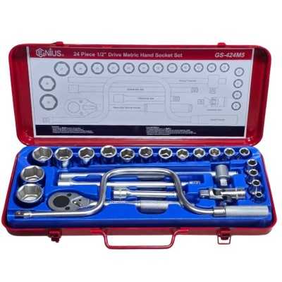 جعبه بکس 24 پارچه 6 پر جنیوس Genius مدل GS-424M5 درایو 1/2