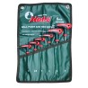 آچار و ابزارآلات دستی|ست آلن تی شکل دسته دار سرگرد 2 تا 6 کد 16775-6M هنس Hans