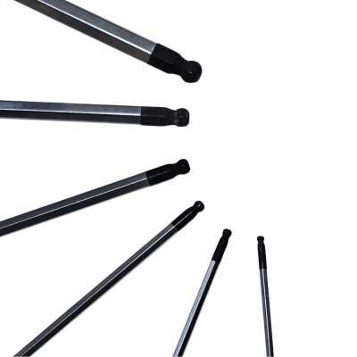 آچار و ابزارآلات دستی|ست آلن تی شکل دسته دار سرگرد 2 تا 6 کد 16775-6M هنس Hans