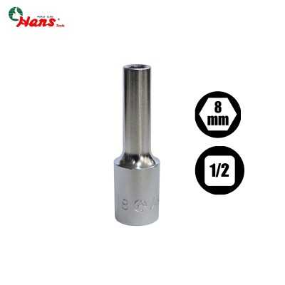 بکس بلند درایو 1/2 سایز 8 میلیمتر 6 پر هنس HANS