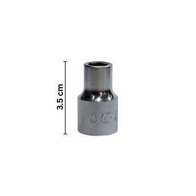 ابزارآلات دستی و انبری1|بکس کوتاه درایو 1/2 سایز 10 میلیمتر 6 پر هنس HANS