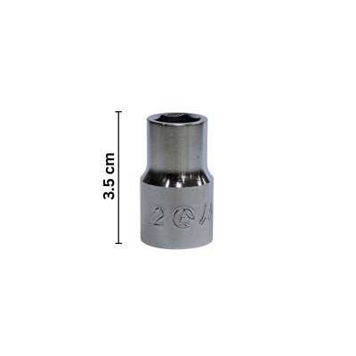 ابزارآلات دستی و انبری1|بکس کوتاه درایو 1/2 سایز 12 میلیمتر 6 پر هنس HANS