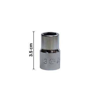 ابزارآلات دستی و انبری1|بکس کوتاه درایو 1/2 سایز 13 میلیمتر 6 پر هنس HANS