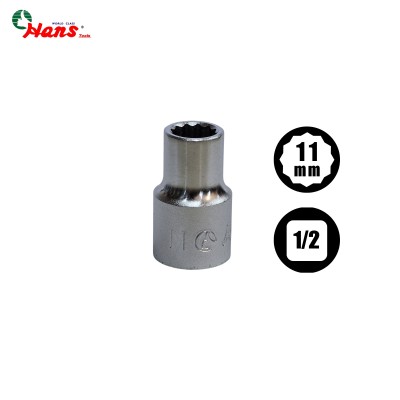 بکس کوتاه درایو 1/2 سایز 11 میلیمتر 12 پر هنس HANS
