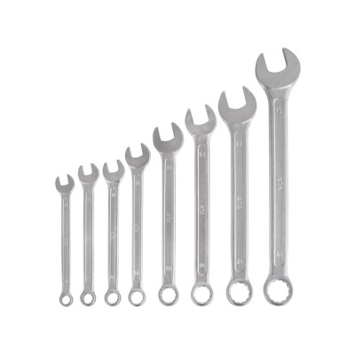 آچار و ابزارآلات دستی|ست آچار 8 عددی یکسر تخت و رینگی سایزهای 8تا19 آتا ATA مدل BX0800