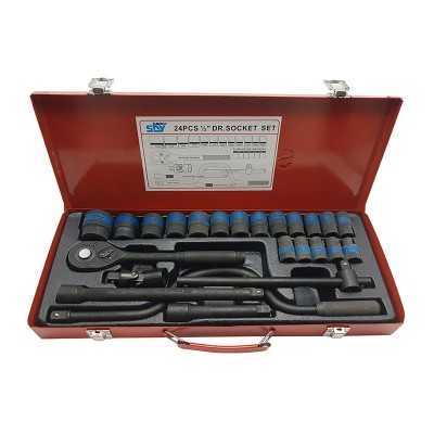 جعبه بکس 24 پارچه درایو 1/2 فشار قوی اسکای SKY مدل ST-7127B