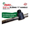 آچار و ابزارآلات دستی|دسته بکس کشویی 3/4 هنس مدل 6770 ا HANS socket wrench handle