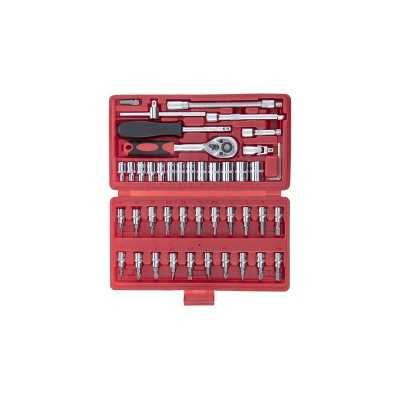 تجهیزات کارگاهی و مکانیکی|جعبه بکس 46 پارچه درایو 1/4 اینچی چینی