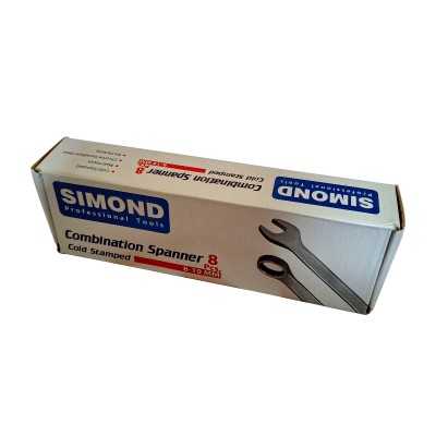 آچار و ابزارآلات دستی|مجموعه 8 عددی آچار یک سر تخت یک سر رینگی سیموند Simond