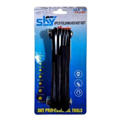 ست آچار آلن چاقویی اسکای SKY مدل S 2.5-10